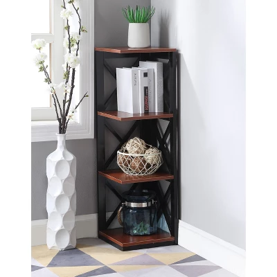 38.5" Oxford 3 Tier Corner Bookcase - Breighton Home 3 38.5" Oxford 3 Tier Corner Bookcase - Breighton Home - Image 3