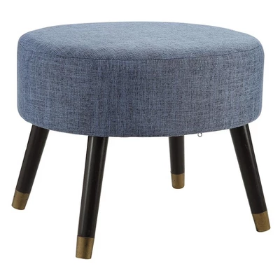 Designs4Comfort Mid-Century Modern Round Ottoman Stool - Breighton Home 3 Designs4Comfort Mid-Century Modern Round Ottoman Stool - Breighton Home - Image 3