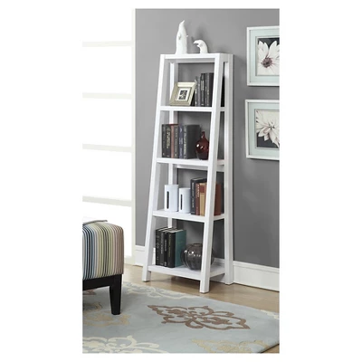 63.25" Newport Lilly Bookcase White - Breighton Home 2 63.25" Newport Lilly Bookcase White - Breighton Home - Image 2