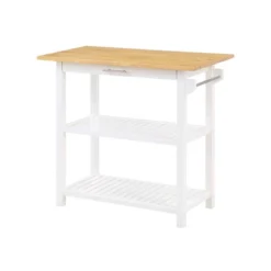 Designs2Go 3 Tier Butcher Block Kitchen Prep Island With Drawer - Breighton Home -Deals Breighton Home Store GUEST 8f27360b 88c3 44c1 ac8e f442a4a8fa5b