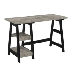 Designs2Go Trestle Desk With Shelves - Breighton Home -Deals Breighton Home Store GUEST 90586636 b0dd 40ee bbf8 ea6a12b7038b