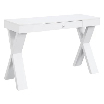 Newport Wood Writing Desk With Drawer - Breighton Home 6 Newport Wood Writing Desk With Drawer - Breighton Home - Image 6