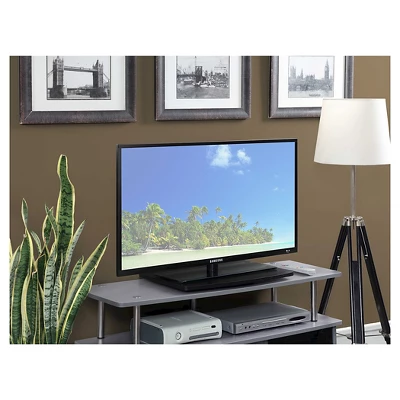 Single Tier Swivel Riser TV Stand For TVs Up To 20" Black - Breighton Home 2 Single Tier Swivel Riser TV Stand For TVs Up To 20" Black - Breighton Home - Image 2