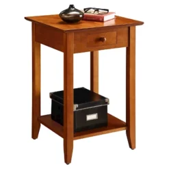American Heritage End Table With Drawer Shelf - Breighton Home -Deals Breighton Home Store GUEST 93520e21 37d4 4d7b 96ec ca526c0eb838