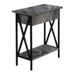 Tucson Flip Top End Table With Charging Station And Shelf - Breighton Home -Deals Breighton Home Store GUEST 95be5bab 71b5 4c10 8dc9 a43cb7651ae3