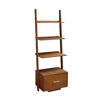69" American Heritage Ladder Bookcase With File Drawer - Breighton Home 7 69" American Heritage Ladder Bookcase With File Drawer - Breighton Home - Image 7