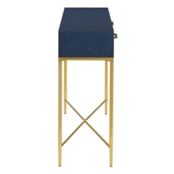Ashley Console Table Blue/Gold - Breighton Home -Deals Breighton Home Store GUEST 9929e2c7 93a5 4cbc ab26 bc3c3f1ecb29