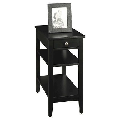 American Heritage 3 Tier End Table With Drawer - Breighton Home 1 American Heritage 3 Tier End Table With Drawer - Breighton Home
