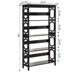 60" Omega 5 Tier Bookcase - Breighton Home 9 60" Omega 5 Tier Bookcase - Breighton Home -Deals Breighton Home Store GUEST 9e0a8de8 cae7 4afc be56 298b6428fd7f