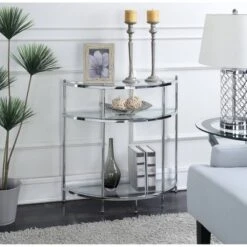 Royal Crest Entryway Table Chrome/Glass - Breighton Home 10 Royal Crest Entryway Table Chrome/Glass - Breighton Home -Deals Breighton Home Store GUEST 9ed20aed e161 460f bcd5 7beba0d85aa8