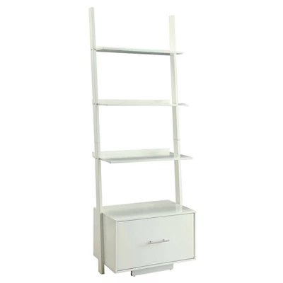 69" American Heritage Ladder Bookcase With File Drawer - Breighton Home 11 69" American Heritage Ladder Bookcase With File Drawer - Breighton Home - Image 11