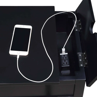 Country Oxford End Table With Charging Station - Johar Furniture 6 Country Oxford End Table With Charging Station - Johar Furniture - Image 6