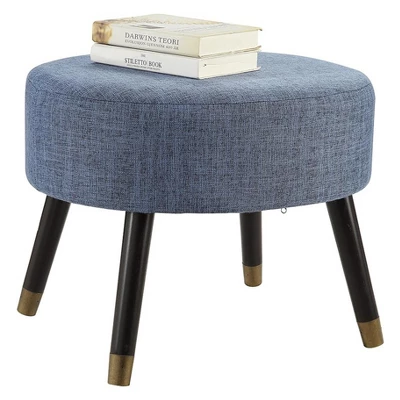 Designs4Comfort Mid-Century Modern Round Ottoman Stool - Breighton Home 1 Designs4Comfort Mid-Century Modern Round Ottoman Stool - Breighton Home