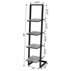 56" Designs2Go 4 Tier Ladder Bookshelf - Breighton Home -Deals Breighton Home Store GUEST ab8df025 5c98 487d 9d38 433bd27152f0