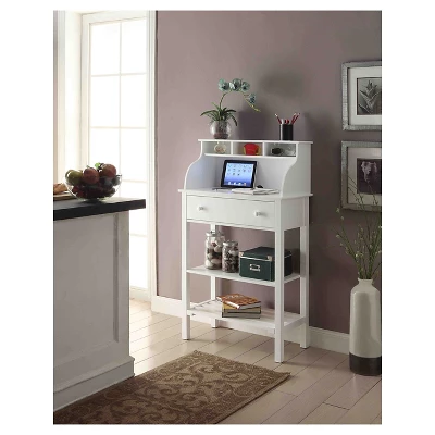 Designs2Go Office/Kitchen Storage Desk White - Breighton Home 4 Designs2Go Office/Kitchen Storage Desk White - Breighton Home - Image 4
