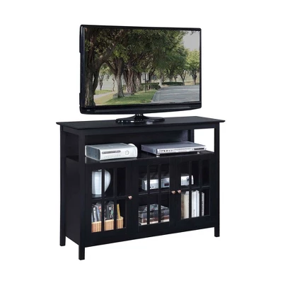 Big Sur Deluxe Storage Cabinets And Shelf TV Stand For TVs Up To 48" - Breighton Home 2 Big Sur Deluxe Storage Cabinets And Shelf TV Stand For TVs Up To 48" - Breighton Home - Image 2