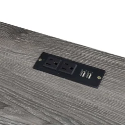 47" Monterey Desk With Charging Station Weathered Gray/Black - Breighton Home -Deals Breighton Home Store GUEST b72333ae ebb6 440b afd3 b6b683593f19