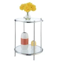Royal Crest 2 Tier Round End Table - Johar Furniture