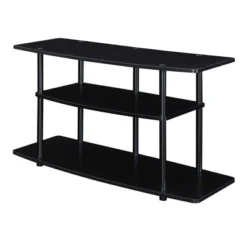 Designs2Go 3 Tier Wide TV Stand For TVs Up To 43" - Breighton Home -Deals Breighton Home Store GUEST bd1f354e ac69 4dad a918 0c7540cbe82e