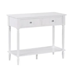 French Country 2 Drawer Hall Table With Shelf - Breighton Home -Deals Breighton Home Store GUEST bfef1831 9fbc 4c80 95ed 08d4fbc1e6d3