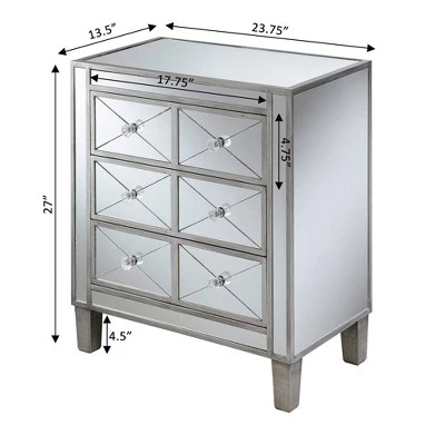 Gold Coast BettyB Mirrored End Table - Breighton Home 8 Gold Coast BettyB Mirrored End Table - Breighton Home - Image 8