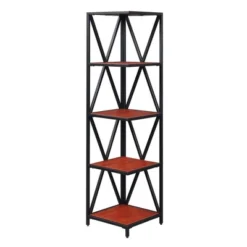 Tucson Metal 5 Tier Corner Bookcase - Johar Furniture 6 Tucson Metal 5 Tier Corner Bookcase - Johar Furniture -Deals Breighton Home Store GUEST c7fc7c81 f8fe 4fa6 b22a d2dc583600cb
