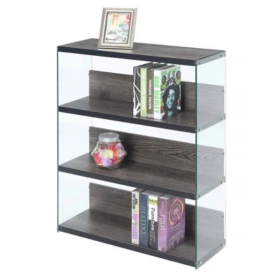 40.25" SoHo 4 Tier Wide Bookcase - Breighton Home 2 40.25" SoHo 4 Tier Wide Bookcase - Breighton Home - Image 2