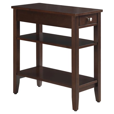 American Heritage 3 Tier End Table With Drawer - Breighton Home 5 American Heritage 3 Tier End Table With Drawer - Breighton Home - Image 5