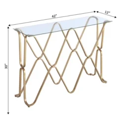 Neptune Console Table Glass Top/Gold - Breighton Home -Deals Breighton Home Store GUEST d101089e e177 4f1d b854 4ee7fd008eee
