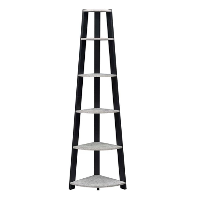 71" Newport 5 Tier Corner Bookshelf - Breighton Home 10 71" Newport 5 Tier Corner Bookshelf - Breighton Home - Image 10