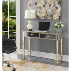 Gold Coast Mirrored Desk - Breighton Home
