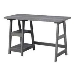 Designs2Go Trestle Desk With Shelves - Breighton Home -Deals Breighton Home Store GUEST d3c35582 9cbe 4d8b 93b4 313574d1e5e3