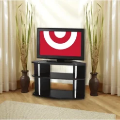 Designs2Go Swivel 3 Tier TV Stand For TVs Up To 32" - Breighton Home