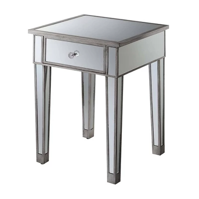 Gold Coast Mirrored End Table With Drawer - Breighton Home 11 Gold Coast Mirrored End Table With Drawer - Breighton Home - Image 11