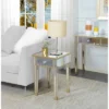 Gold Coast Mirrored End Table With Drawer - Breighton Home