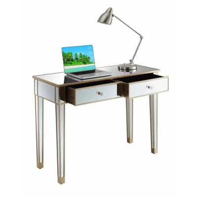 Gold Coast Mirrored Desk - Breighton Home 4 Gold Coast Mirrored Desk - Breighton Home - Image 4