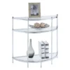 Royal Crest Entryway Table Chrome/Glass - Breighton Home