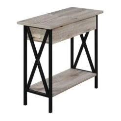 Tucson Flip Top End Table With Charging Station And Shelf - Breighton Home -Deals Breighton Home Store GUEST e09444c8 51c2 45a5 9ac8 a9aa7882880a