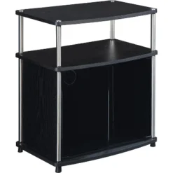 Designs2Go TV Stand For TVs Up To 25" With Black Glass Storage Cabinet And Shelf - Breighton Home 11 Designs2Go TV Stand For TVs Up To 25" With Black Glass Storage Cabinet And Shelf - Breighton Home -Deals Breighton Home Store GUEST e09bae36 011d 4417 b69f 7f59d1a4e0c7
