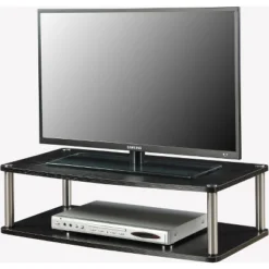 Designs2Go XL Double Tier Swivel TV Stand For TVs Up To 32" - Breighton Home