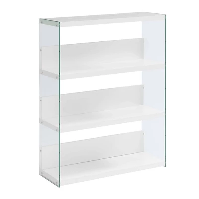 40.25" SoHo 4 Tier Wide Bookcase - Breighton Home 4 40.25" SoHo 4 Tier Wide Bookcase - Breighton Home - Image 4