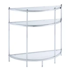 Royal Crest Entryway Table Chrome/Glass - Breighton Home 9 Royal Crest Entryway Table Chrome/Glass - Breighton Home -Deals Breighton Home Store GUEST e3494f95 001a 44b6 8d9b ebfb4d2f33cc
