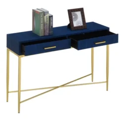 Ashley Console Table Blue/Gold - Breighton Home -Deals Breighton Home Store GUEST e70810d0 1ade 4d60 98d2 7aefd3c30070