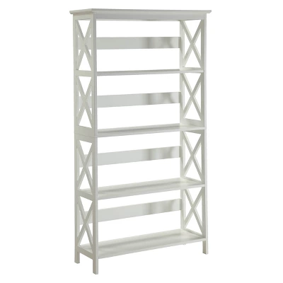 60" Oxford 5 Tier Bookcase - Breighton Home 12 60" Oxford 5 Tier Bookcase - Breighton Home - Image 12