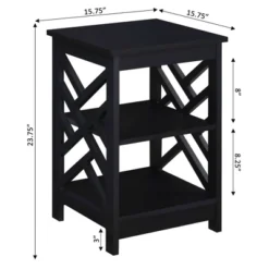 Titan End Table With Shelves - Breighton Home -Deals Breighton Home Store GUEST e91d4a9a b56c 4346 a660 6439cb960607