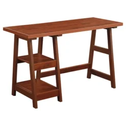 Designs2Go Trestle Desk With Shelves - Breighton Home -Deals Breighton Home Store GUEST e9cc924e 4291 4243 ac31 220955c22f8e