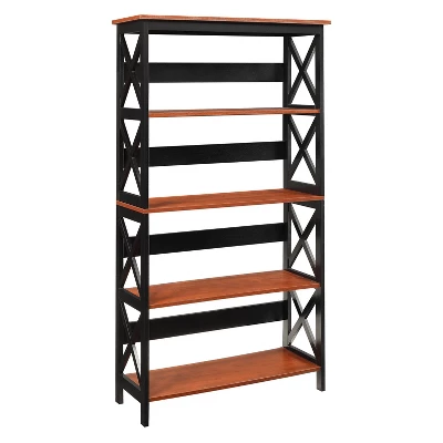 60" Oxford 5 Tier Bookcase - Breighton Home 9 60" Oxford 5 Tier Bookcase - Breighton Home - Image 9