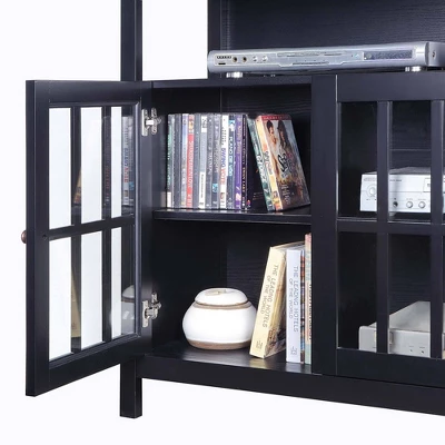 Big Sur Deluxe Storage Cabinets And Shelf TV Stand For TVs Up To 48" - Breighton Home 3 Big Sur Deluxe Storage Cabinets And Shelf TV Stand For TVs Up To 48" - Breighton Home - Image 3