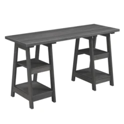 Designs2Go Double Trestle Desk With Shelves - Breighton Home 10 Designs2Go Double Trestle Desk With Shelves - Breighton Home -Deals Breighton Home Store GUEST edb0e4d2 3b6c 424e 8838 cdb3c05c7118