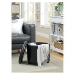 Designs4Comfort Round Accent Storage Ottoman - Breighton Home -Deals Breighton Home Store GUEST f1a1362a b2ac 496c b862 3e889d1979df